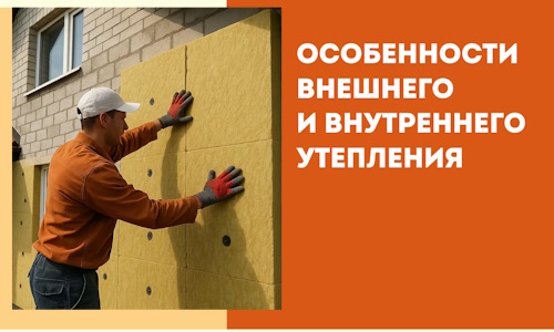 Какие особенности внешнего и внутреннего утепления в Новошахтинске