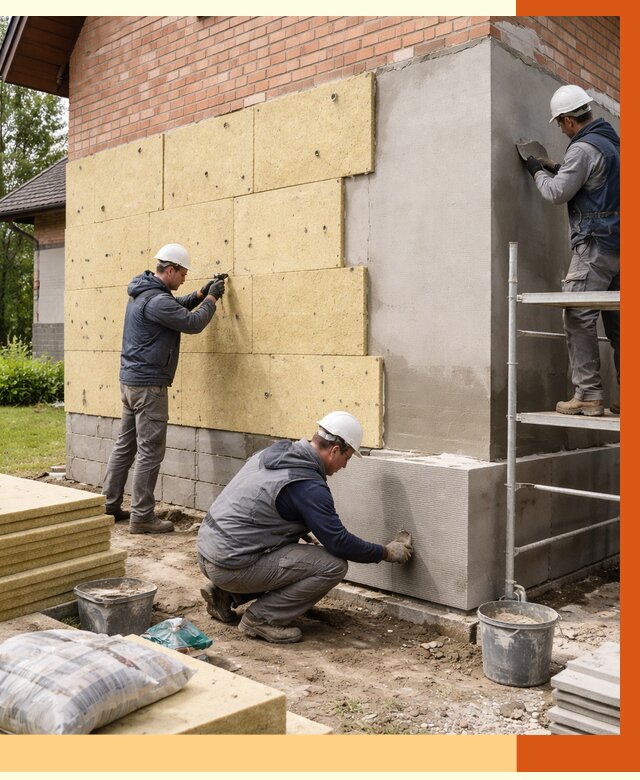 Утепление частного дома в Новошахтинске под ключ от 7812 руб/м2 — недорого | ТепломастерНвш