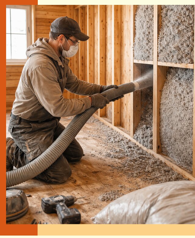 Утепление дачного дома эковатой в Новошахтинске — быстро и надёжно