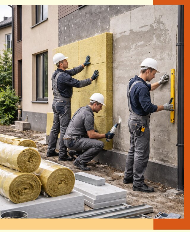 Утепление таунхауса в Новошахтинске от 7500 руб/м2 — комплекс под ключ | ТепломастерНвш