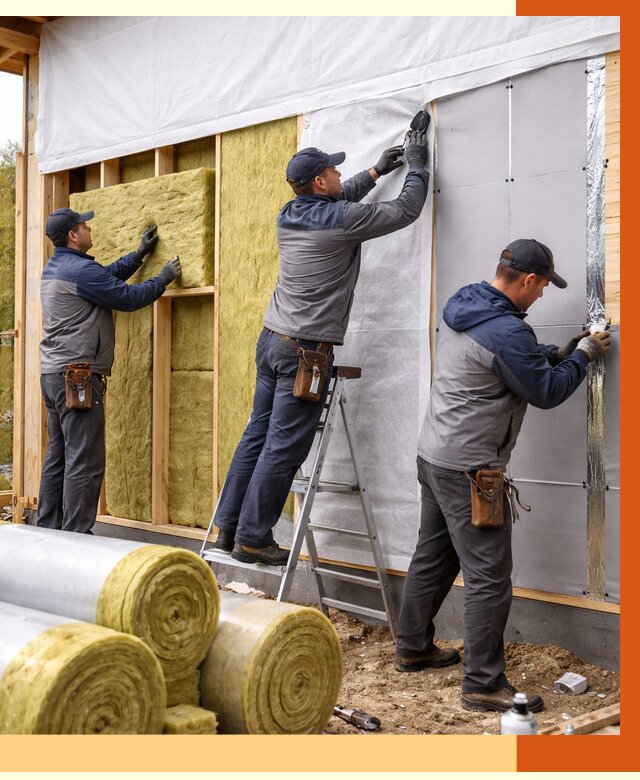 Утепление каркасного дома в Новошахтинске от 4375 руб./м2 — профессионально | ТепломастерНвш