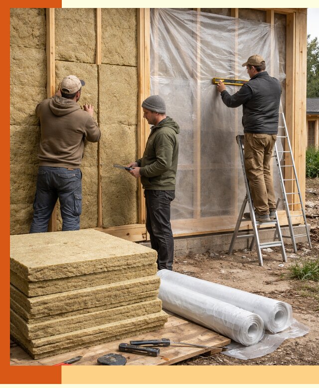 Утепление каркасного дома в Новошахтинске под ключ с гарантией качества