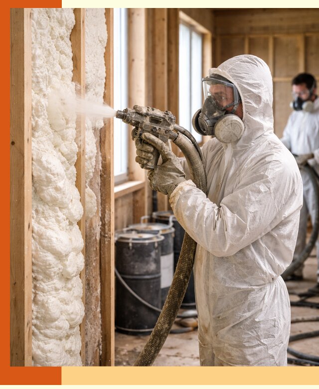 Утепление каркасного дома пенополиуретаном в Новошахтинске