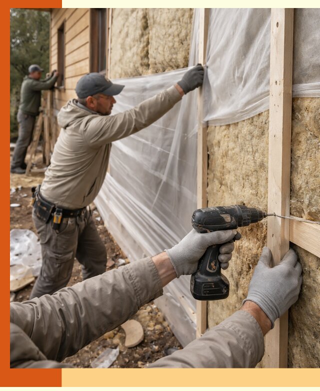 Утепление дома из бруса в Новошахтинске качественно и долговечно