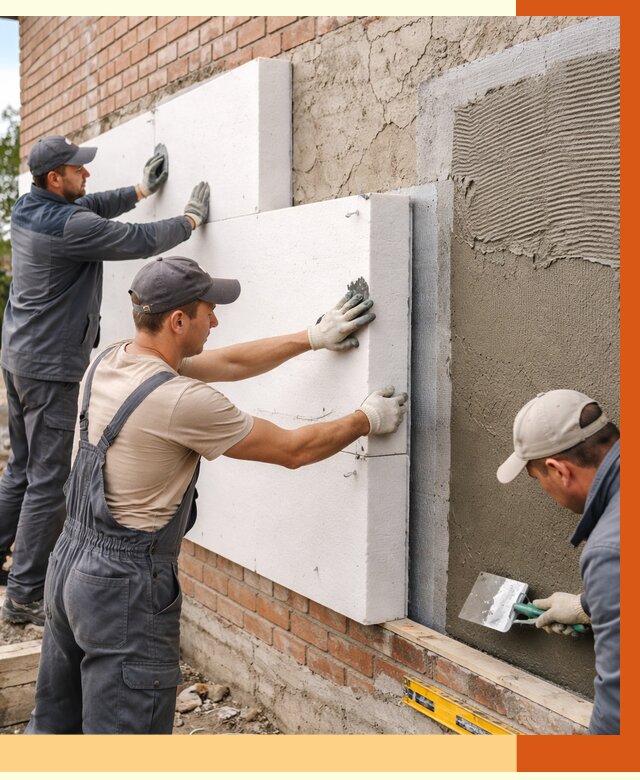 Утепление кирпичного дома в Новошахтинске от 4375 руб. под ключ | ТепломастерНвш