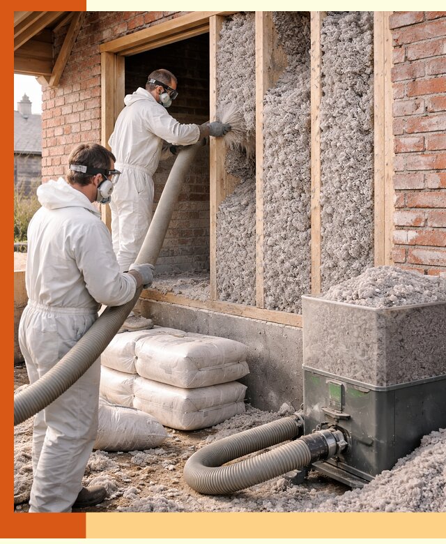 Утепление кирпичного дома эковатой в Новошахтинске