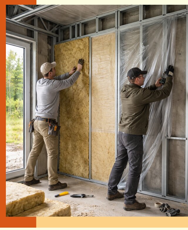 Утепление дома из ЛСТК в Новошахтинске с гарантией качества и эффективности