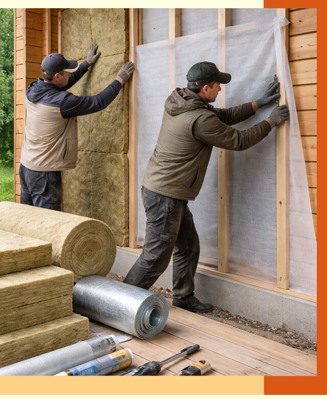 Утепление дома из двойного бруса в Новошахтинске от 5000 руб./м² — ТепломастерНвш под ключ