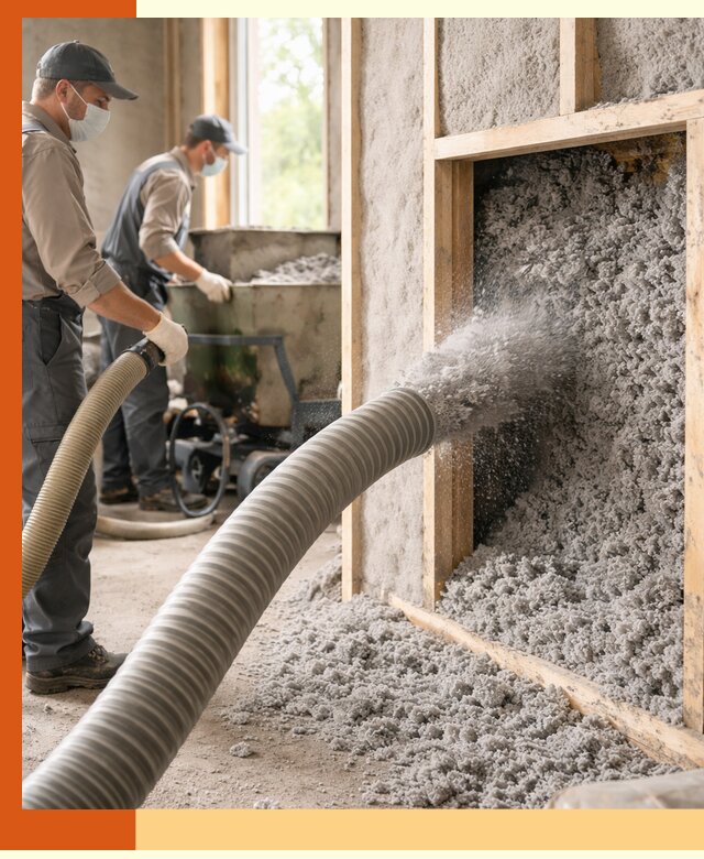 Утепление коттеджа эковатой в Новошахтинске с гарантией качества