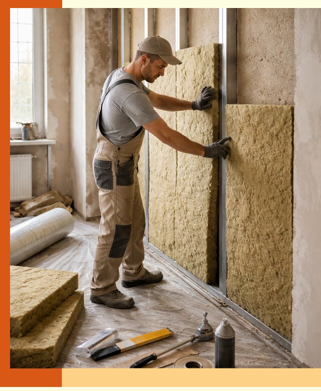 Утепление квартиры в Новошахтинске — комплексная теплоизоляция стен и полов