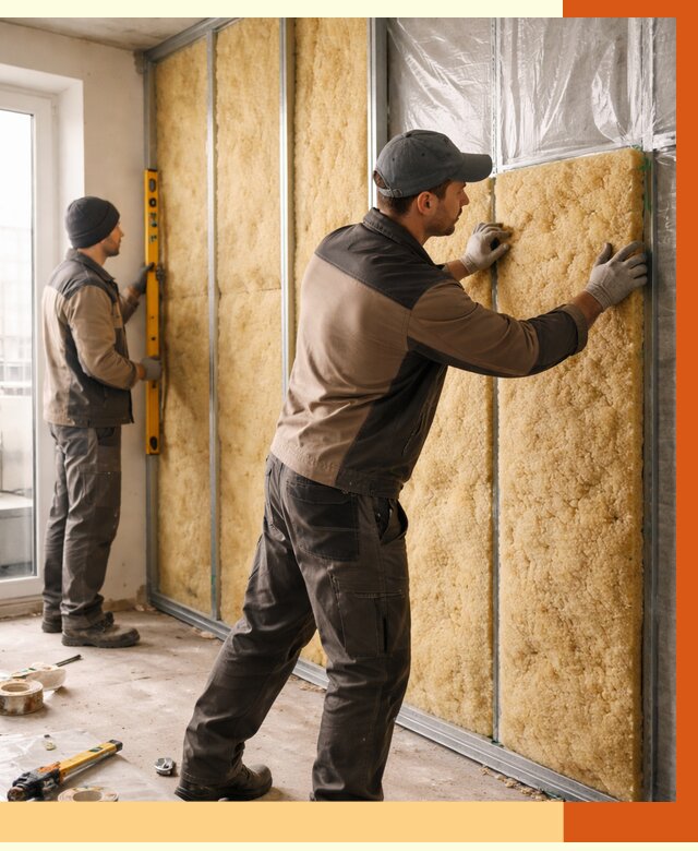 Утепление квартиры изнутри в Новошахтинске от 4531 руб. за м2 | Проф. работы ТепломастерНвш