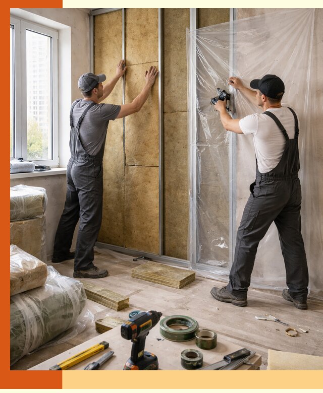 Утепление квартиры изнутри профессионально в Новошахтинске