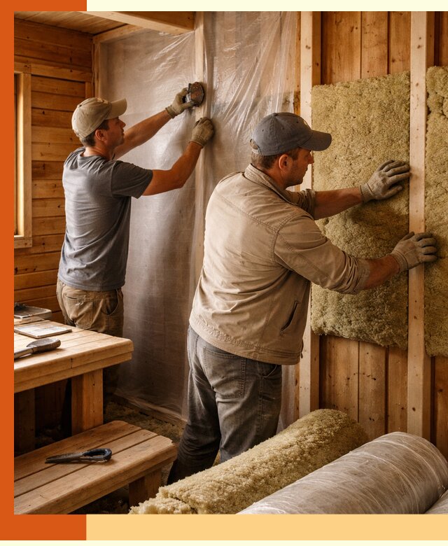 Утепление бани изнутри в Новошахтинске качественно и недорого