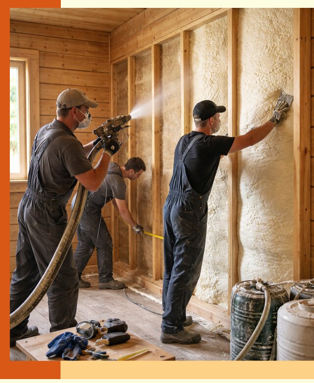 Утепление бани пенополиуретаном (ППУ) в Новошахтинске