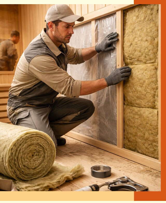 Утепление сауны изнутри в Новошахтинске от 6770 руб. за м2 | ППУ, под ключ — ТепломастерНвш