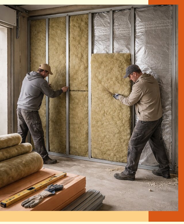 Утепление гаража изнутри в Новошахтинске от 7812 руб/м2 — работы и цена | ТепломастерНвш