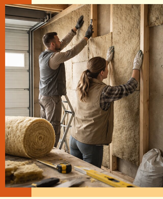 Утепление гаража изнутри в Новошахтинске: быстро и надежно
