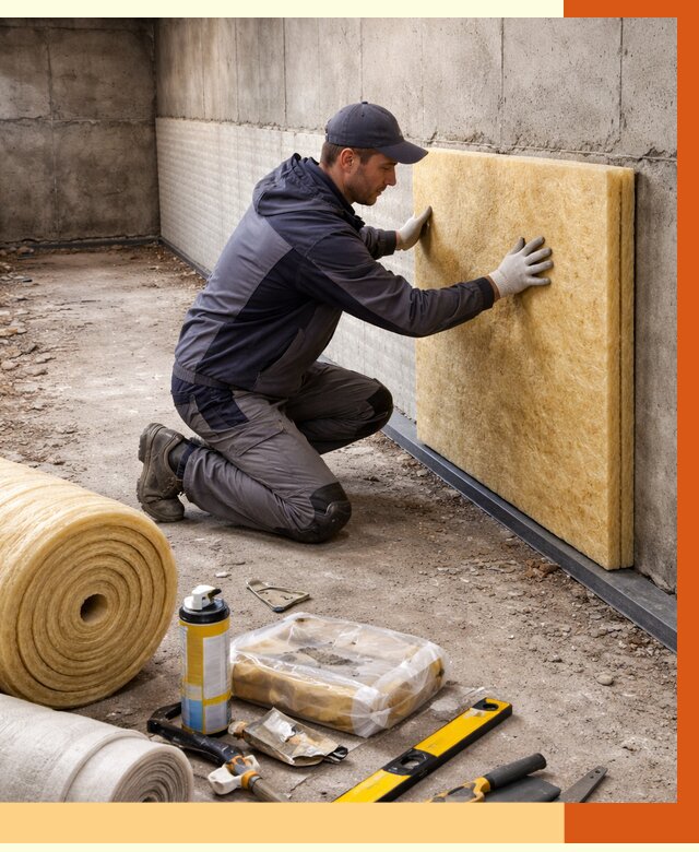 Утепление фундамента изнутри в Новошахтинске от 4375 руб./м2 — работы под ключ | ТепломастерНвш