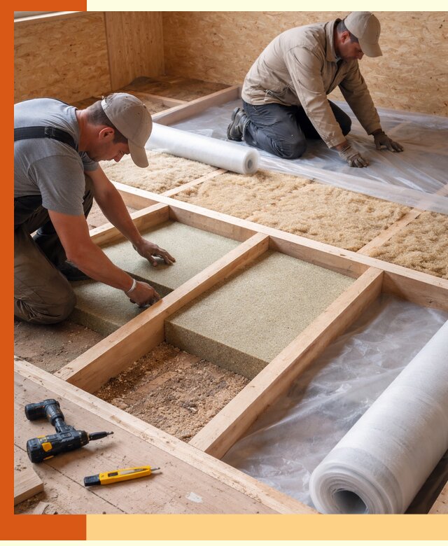 Профессиональное утепление деревянного пола в Новошахтинске