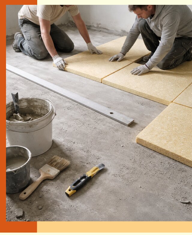 Утепление бетонного пола в Новошахтинске профессионально и недорого