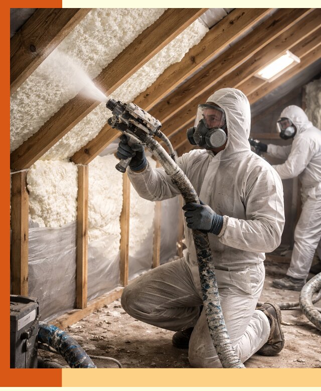 Утепление чердака пенополиуретаном (ППУ) в Новошахтинске