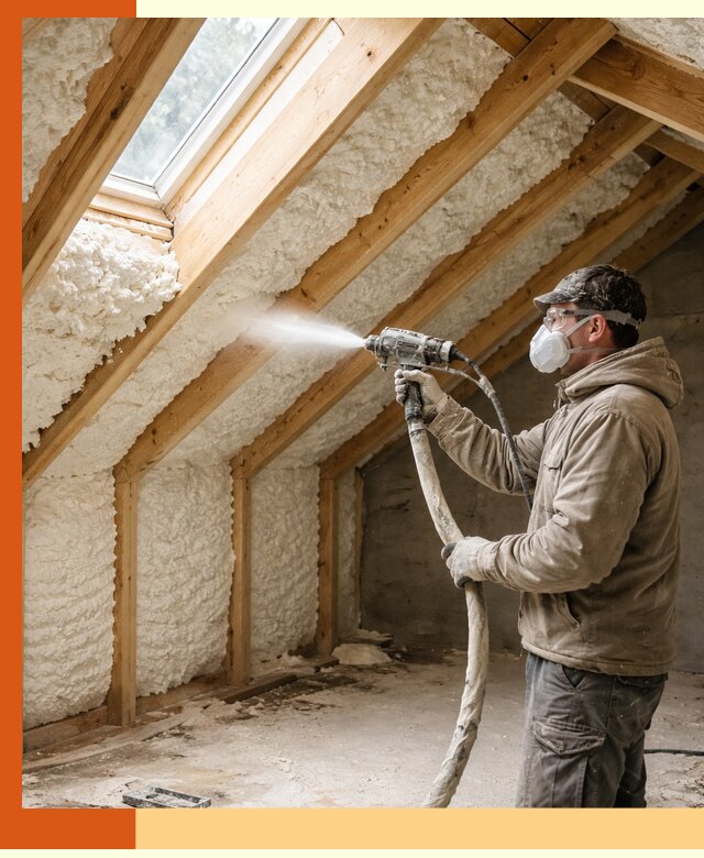 Утепление мансарды ППУ в Новошахтинске быстро и надежно