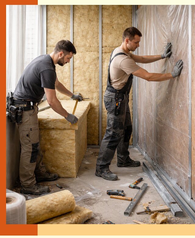 Профессиональное утепление лоджии в Новошахтинске эффективно и надежно