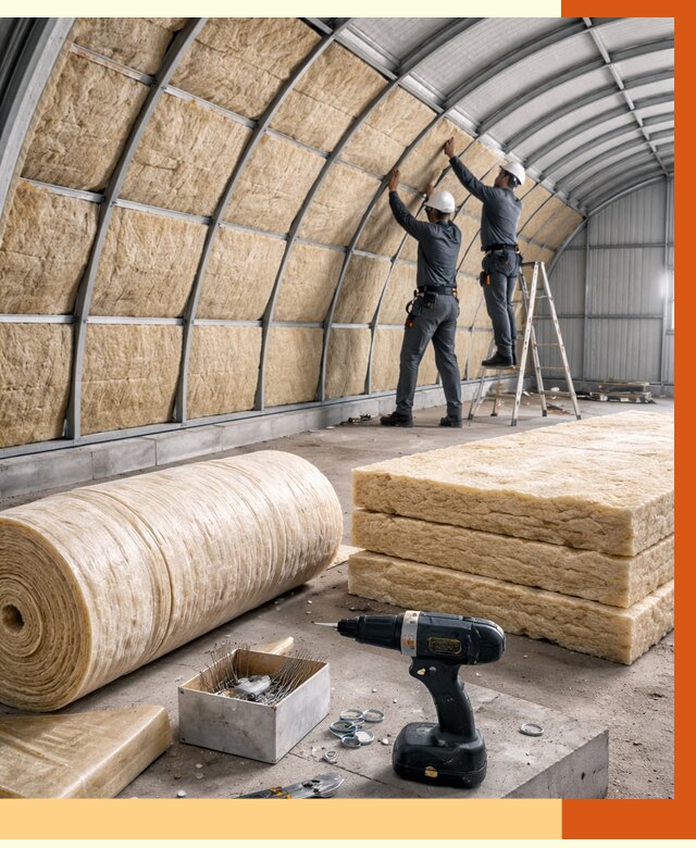 Утепление арочного ангара в Новошахтинске от 3333 руб./м2 под ключ | ТепломастерНвш