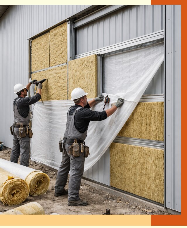 Утепление металлического склада в Новошахтинске от 4687 руб/м2 — комплексное утепление под ключ | ТепломастерНвш