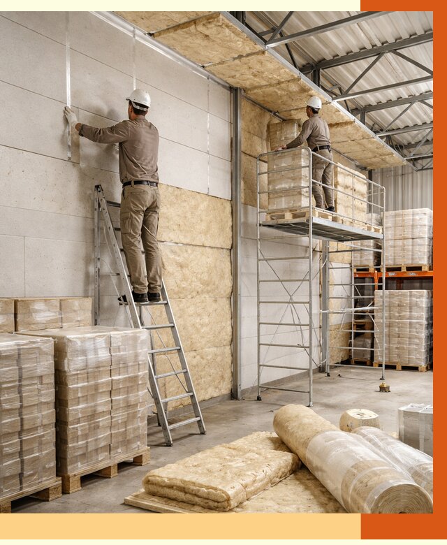 Утепление склада готовой продукции в Новошахтинске от 2031 руб./м2 — комплексно | ТепломастерНвш