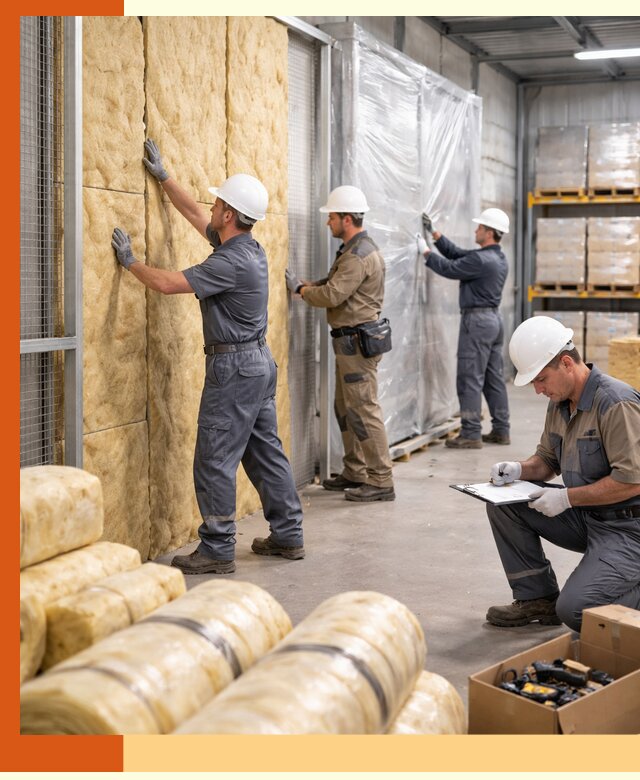 Утепление склада готовой продукции в Новошахтинске качественно и быстро