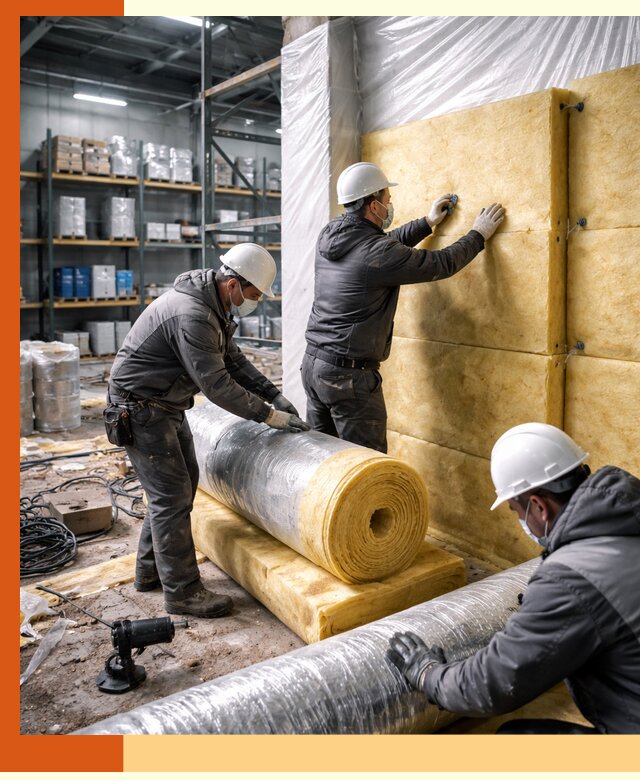 Утепление склада химсырья в Новошахтинске: безопасная и эффективная изоляция