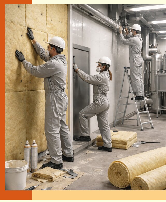 Утепление пищевого цеха под ключ в Новошахтинске