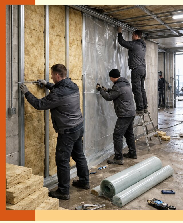 Профессиональное утепление автомойки в Новошахтинске для любого типа помещений