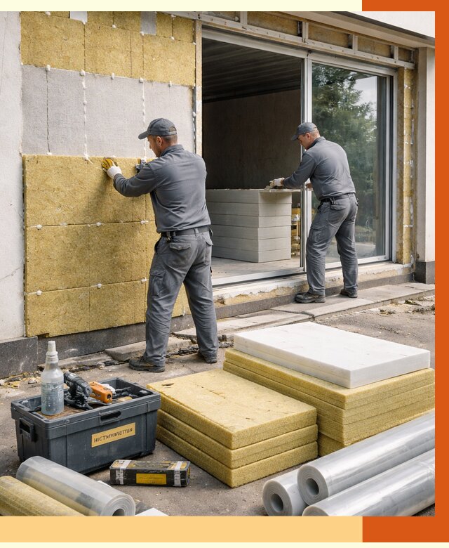 Утепление торгового павильона в Новошахтинске от 15103 руб./м² под ключ | ТепломастерНвш