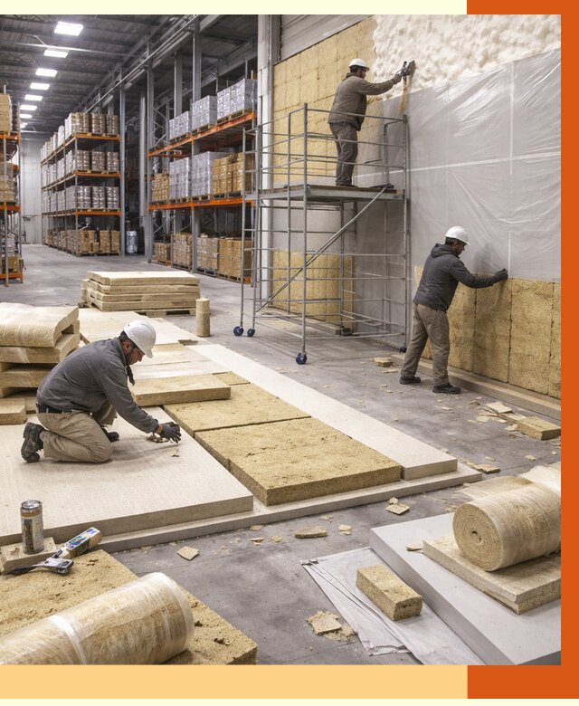 Утепление складского терминала в Новошахтинске от 7812 руб./м² под ключ | ТепломастерНвш