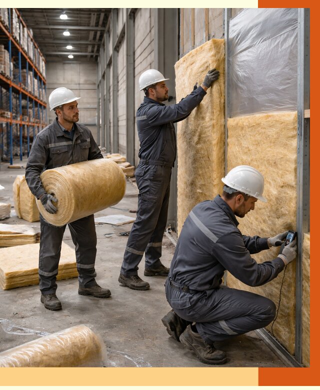 Утепление логистического центра в Новошахтинске от 4687 руб/м² под ключ | ТепломастерНвш