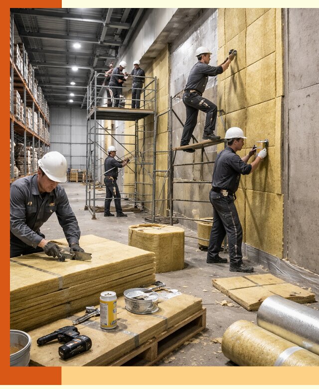 Утепление логистического центра в Новошахтинске качественно и экономично