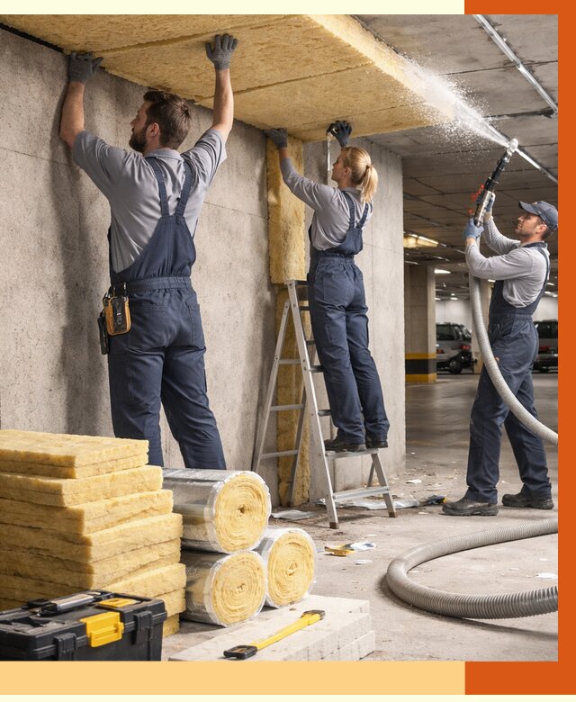 Утепление паркинга в Новошахтинске от 7083 руб./м2 — работы под ключ | ТепломастерНвш