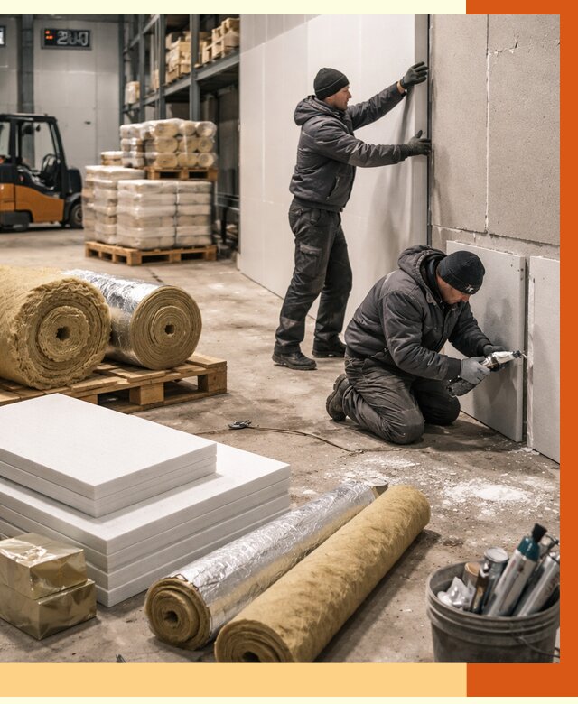 Утепление холодного склада в Новошахтинске от 8854 руб/м2 — комплексное под ключ | ТепломастерНвш