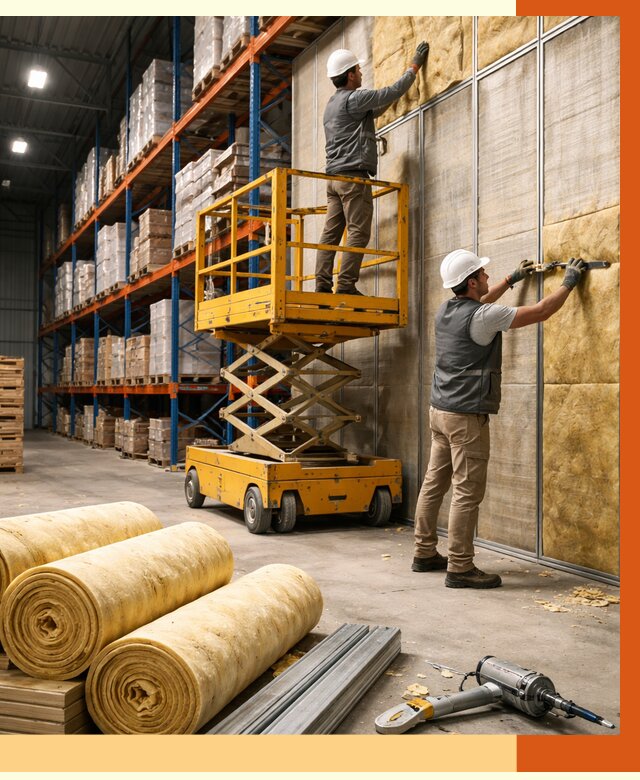 Утепление торгового склада в Новошахтинске от 3333 руб/м2 — комплексно и под ключ | ТепломастерНвш