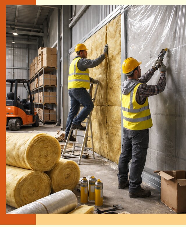 Утепление склада с техникой в Новошахтинске под ключ