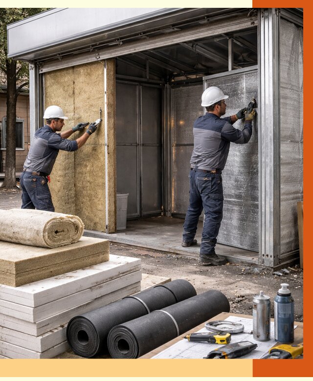 Утепление павильона шаурма в Новошахтинске под ключ от 1250 руб. за м² | ТепломастерНвш