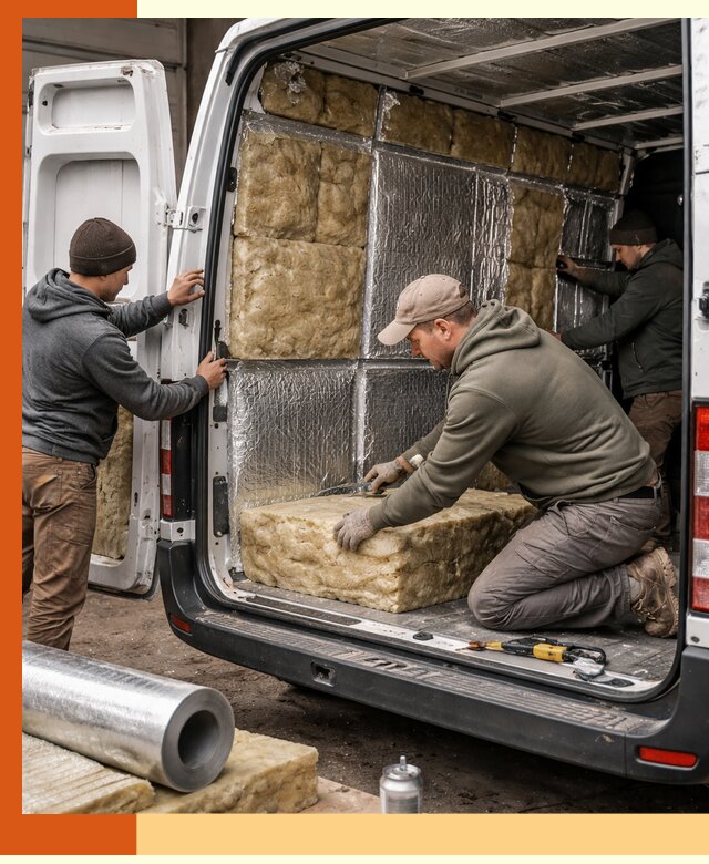Утепление фургона в Новошахтинске: профессиональная теплоизоляция и шумоизоляция