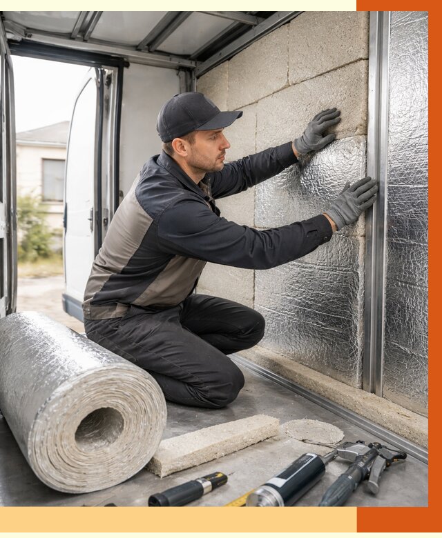 Утепление фургона рефрижератора в Новошахтинске от 13020 руб./м² под ключ | ТепломастерНвш