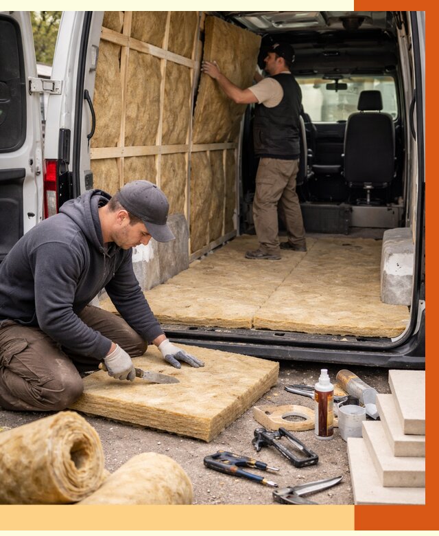 Утепление кемпера в Новошахтинске под ключ от 12499 руб. — профессионально | ТепломастерНвш