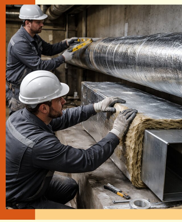 Профессиональное утепление воздуховодов и теплоизоляция в Новошахтинске