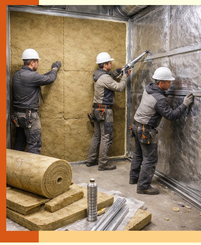 Утепление венткамеры в Новошахтинске — качественная теплоизоляция и шумопоглощение