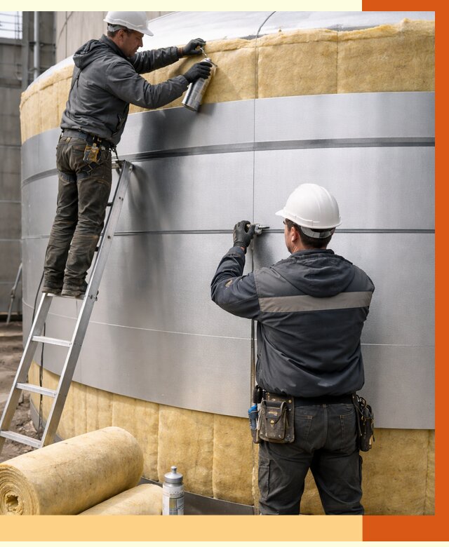 Утепление цистерны в Новошахтинске пенополиуретаном от 15103 руб. под ключ | ТепломастерНвш