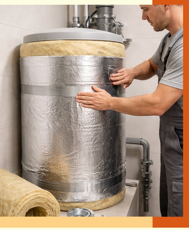 Утепление бойлера в Новошахтинске от 4687 руб. под ключ | Утепление ППУ | ТепломастерНвш